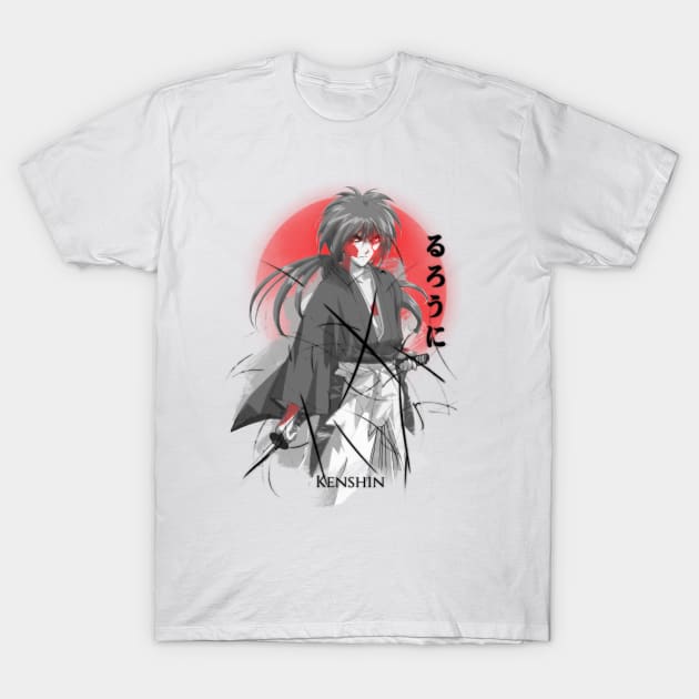 Kenshin Redmoon T-Shirt by stingi